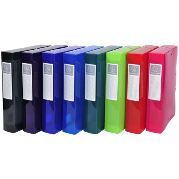 Boîte de classement en PP Iderama - Dos 60 mm - Assortiment : EXACOMPTA Modèle
