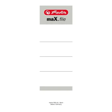 Etiquettes pour dos de classeur - 60 x 190 mm - Blanc HERLITZ 5966106