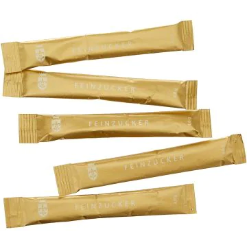 Sucre en poudre en stick : HELLMA Goldline Lot de 750 Visuel