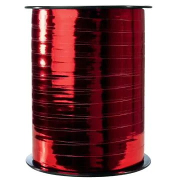 Ruban cadeau bolduc - Rouge Métallique : CLAIREFONTAINE image