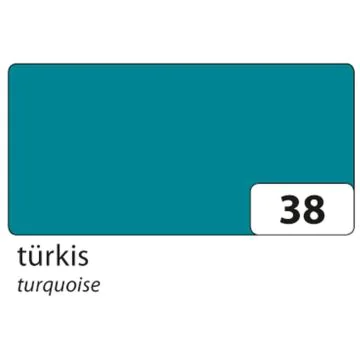 Carton de Bricolage 500 x 700 mm - Turquoise - 300 g/m² : FOLIA Visuel