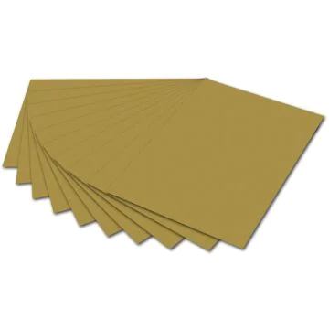 Carton de Bricolage A4 - Or mat - 300 g/m² : FOLIA Lot de 50 Visuel