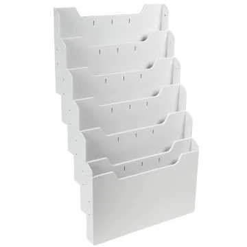 EXACOMPTA : Présentoir brochures mural - 6 compartiments A4 horizontal 63240D