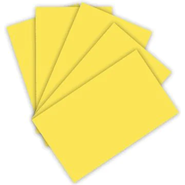 Feuilles de couleur A4 - 210 x 297 mm - Jaune citron : FOLIA Visuel