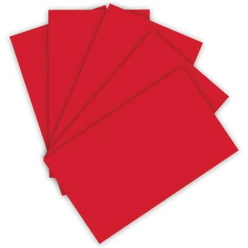 Feuilles de couleur A4 - 210 x 297 mm - Rouge pur : FOLIA Visuel