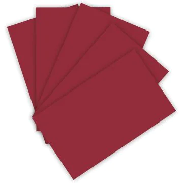 Feuilles de couleur A4 - 210 x 297 mm - Rouge foncé : FOLIA Photo