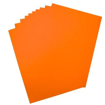 Carton pour affiche - 480 x 680 mm - Orange Brillant - 380 g/m² : FOLIA Couleur