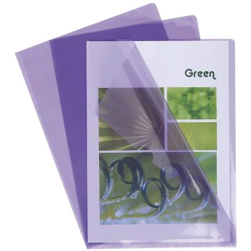 Lot de 10 Pochettes à Coins A4 en PVC lisse - Violet : EXACOMPTA Image