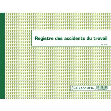 Registre accidents du travail EXACOMPTA 6619E