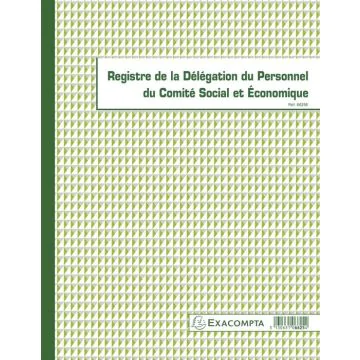 Registre Délégation du Personnel du CSE EXACOMPTA 6625E