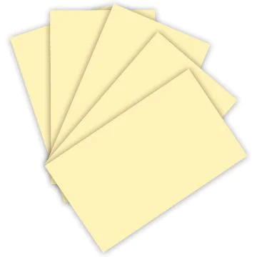 Feuilles de papier de couleur - 500 x 700 mm - Jaune paille : FOLIA Visuel