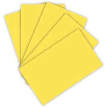 Feuilles de papier de couleur - 500 x 700 mm - Jaune citron : FOLIA Visuel