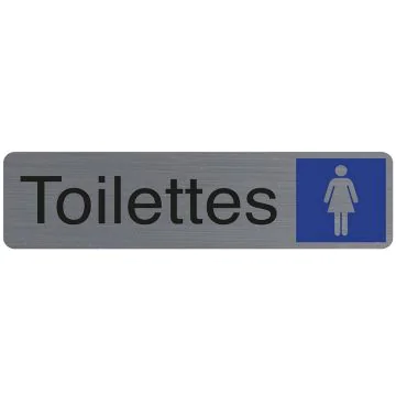 Plaque adhésive de signalisation - Toilettes Femme : EXACOMPTA image