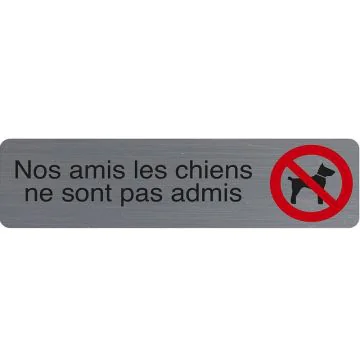 Plaque adhésive de signalisation - Nos amis les chiens : EXACOMPTA image