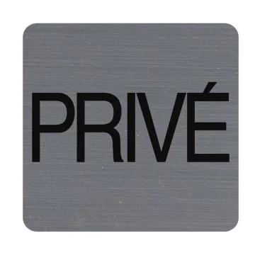 Plaque carrée adhésive de signalisation - Privé : EXACOMPTA image