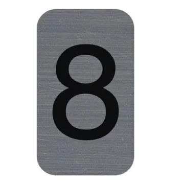 Plaque verticale adhésive de signalisation - Chiffre 8 : EXACOMPTA image