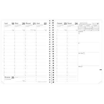 Agenda 2025 - Président- 210 x 270 mm - Noir : QUO VADIS Toscana image
