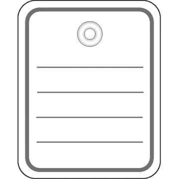 Etiquettes de prix à trou avec fil et goupille - 48 x 65 mm - Blanc HERMA Lot de 1000