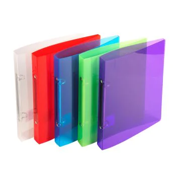 698E Classeurs format écolier Crystal - 230 x 200 mm Assortiment