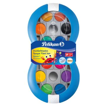 PELIKAN : Boîte de peinture enfants Space + Bleu - 24 couleurs 