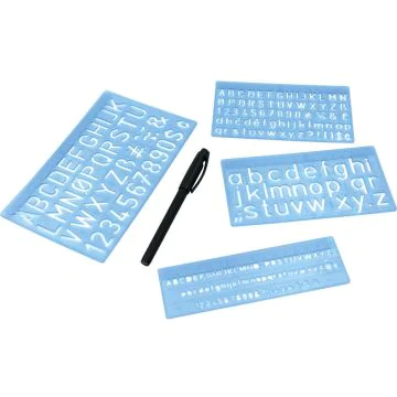 WEDO : Lot de 4  trace-lettres - 5, 10 et 20 mm 70 12