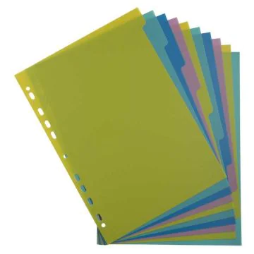 Jeu de 10 Intercalaires A4 perforés - Assortiment : EXACOMPTA Forever Young image