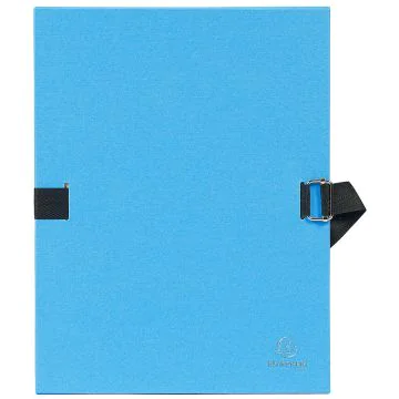 Chemise à sangle toilée - Dos extensible - Bleu : EXACOMPTA Image