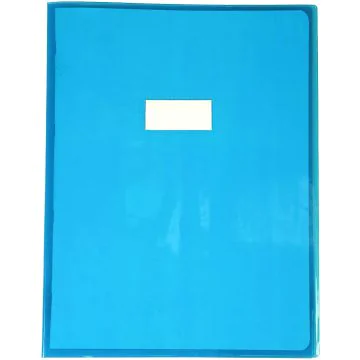 Protège-cahier - 240 x 320 mm - Bleu transparent : CLAIREFONTAINE Cristalux modèle