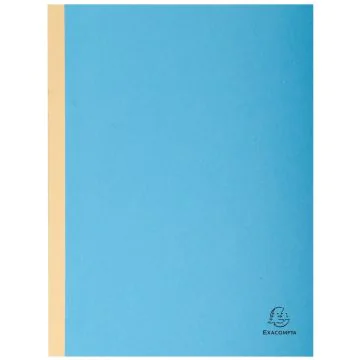 EXACOMPTA Chemises à soufflet dos toilé - Bleu (Papier recyclé)