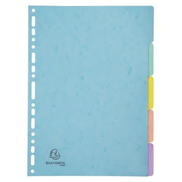 Jeu de 5 intercalaires en carte lustrée - Assortiment : EXACOMPTA Aquarel image