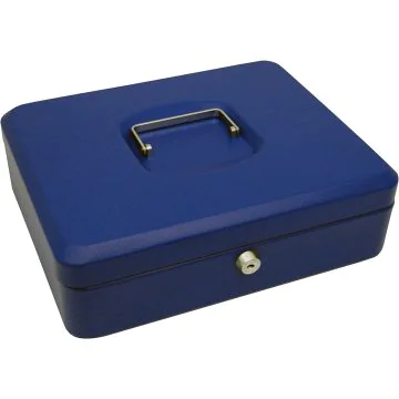 Grande Caisse à Monnaie - 300 x 240 x 90 mm : PAVO Bleu Visuel