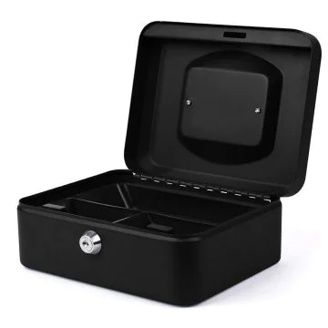 Caisse à monnaie - Noir - 200 x 160 x 90 mm PAVO photo