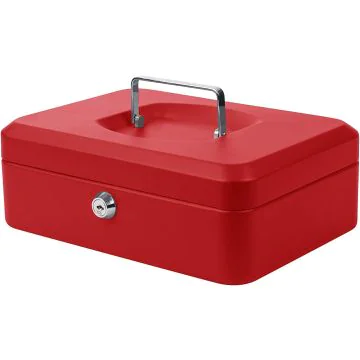 Caisse à Monnaie - Rouge - 250 x 180 x 90 mm : PAVO Visuel