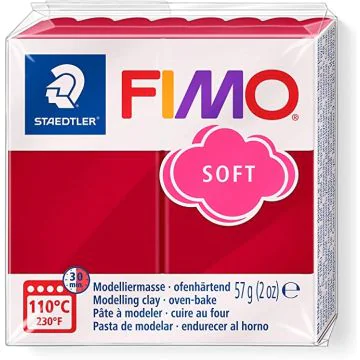 Pâte à Modeler - Rouge cerise : STAEDTLER Fimo Visuel
