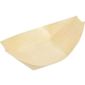 Photo Coupelle bateau pour amuse-bouche - 140 x 82 mm PAP STAR Pure