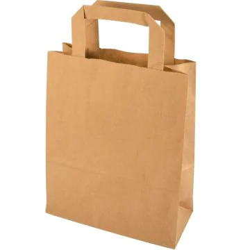 Sac en Papier - 180 x 100 x 220 mm - Kraft Brun PAPSTAR Lot de 50 image