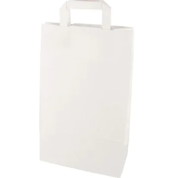 Sac en Papier - 220 x 100 x 360 mm - Kraft Blanc PAPSTAR Lot de 50 sachet