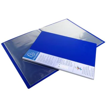 88202E Protège-documents de 40 vues - Bleu EXACOMPTA Ouvert