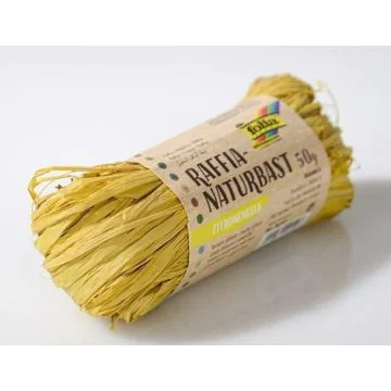 Pelote de Raphia - Jaune Citron : FOLIA Visuel