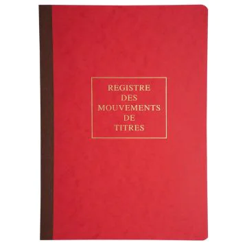 Registre Mouvements de Titres SAS SA Modèle Dauphin 90120D