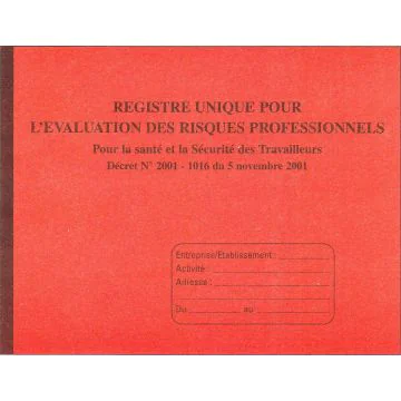 ELVE 9423 : Registre Evaluation des risques professionnels (ERP) du personnel en entreprise
