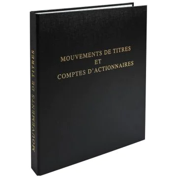 Registre Mouvements de Titres Comptes d'Actionnaires LE DAUPHIN Modèle 944D