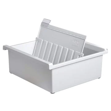 Bac pour 800 fiches - Format A5 - Gris clair : HAN