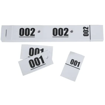Ticket vestiaire blanc Carnet  96601E Exacompta exemple
