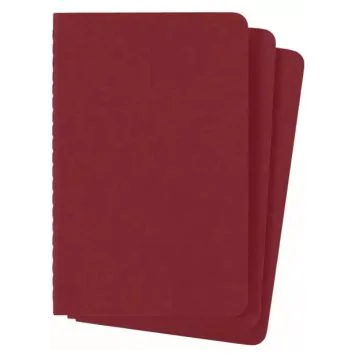 Carnet de Notes Ligné 21 x 13 cm - Rouge MOLESKINE Lot de 3