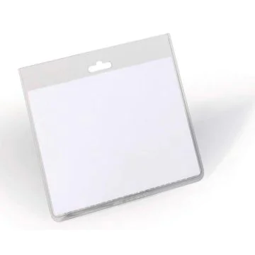 Badges horizontaux sans clip 90 x 60 mm : DURABLE Lot de 20