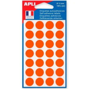 Pastilles 15 mm - Orange : AGIPA Lot de 168 image