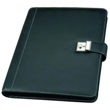 Serviette-Classeur A4 en Cuir - Noir : ALASSIO Image