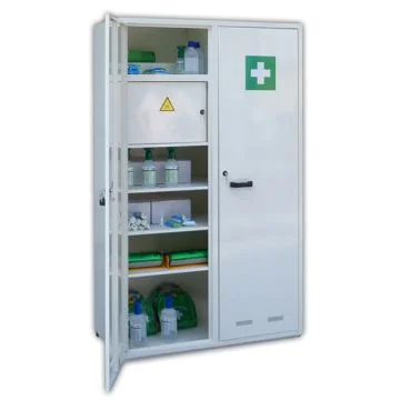 Armoire à Pharmacie haute à 2 portes AS5DD TRIONYX  ouverte