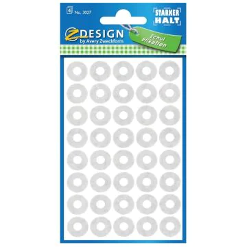 AVERY : Oeillets de renforcement de trous - Autocollant  Blanc